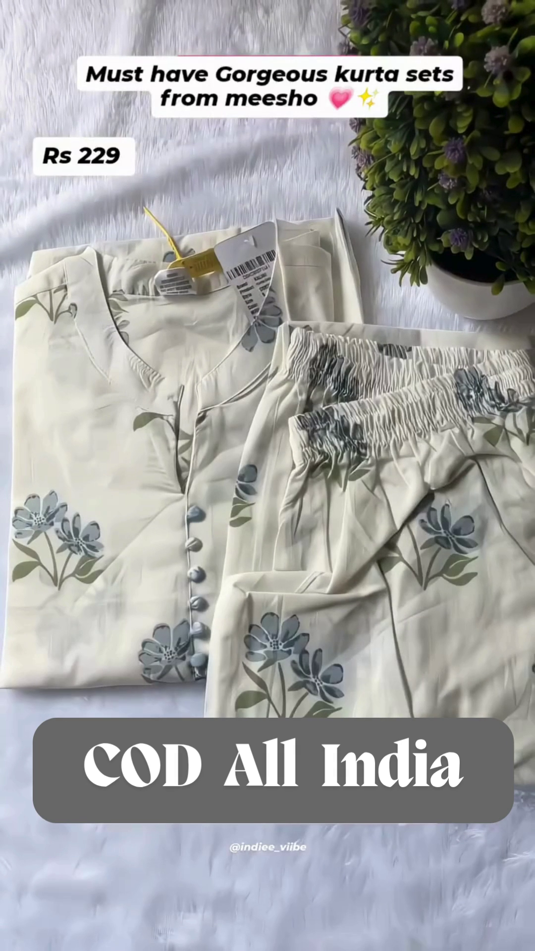 Premium Floral Print Rayon Kurta Set for Women with Stylish Front Buttons and Elastic Waist Bottom – Casual & Everyday Wear