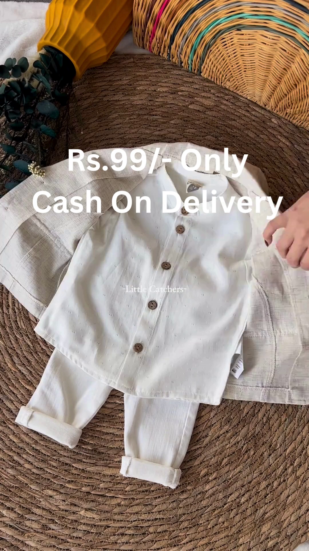 Premium Baby Boy Festive 3-Piece Set with Shirt, Coat, and Pants