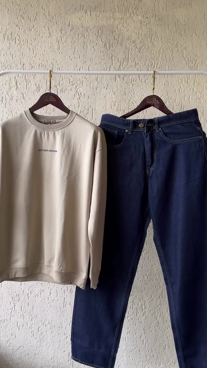 Always Original Lilac Graphic Sweatshirt & Beige Motivational Crewneck – Everyday Comfort & Streetwear Fashion Duo - Image 5