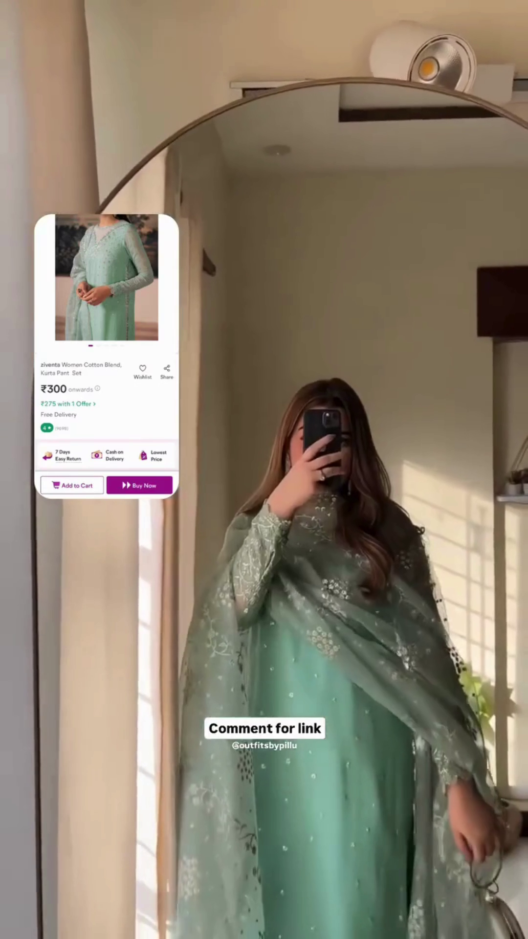 👗 Women Cotton Blend Kurta Pant Set – Only ₹300! - Image 7