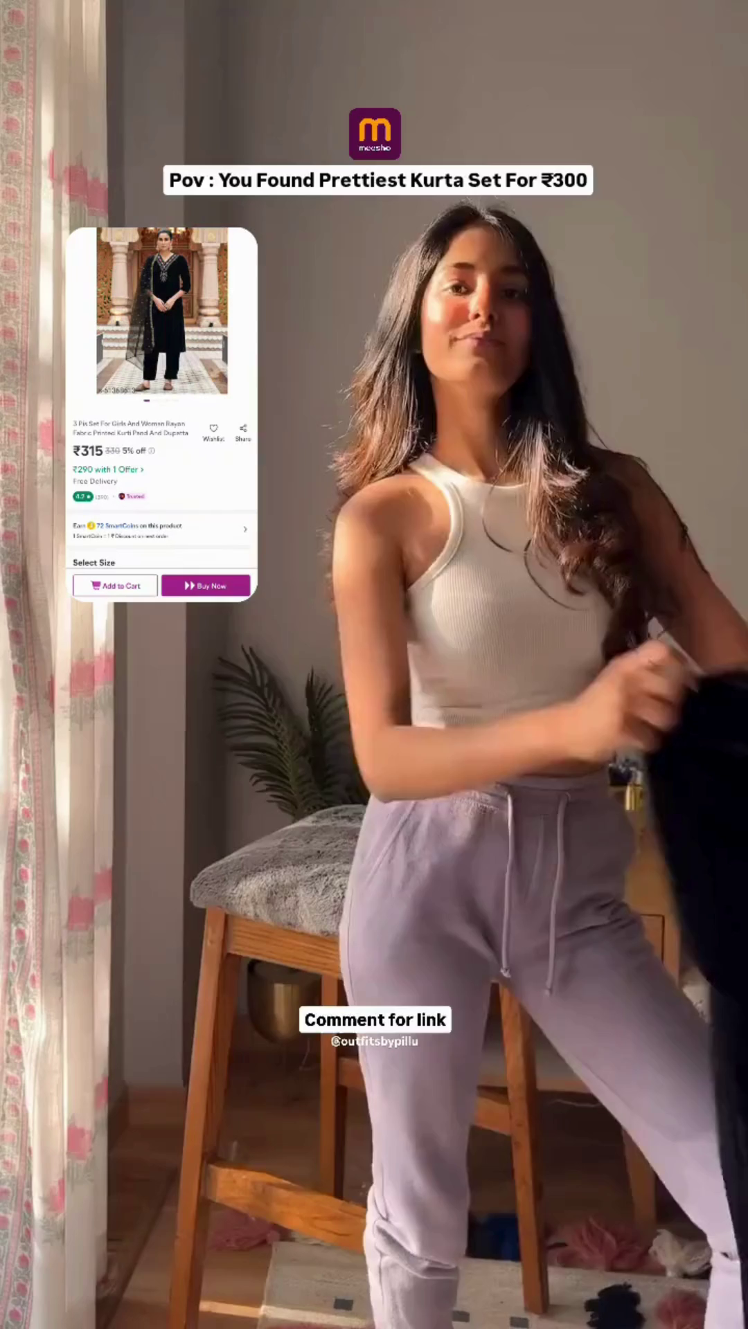 💫 Prettiest Black Kurta Set – Just ₹300/- - Image 2