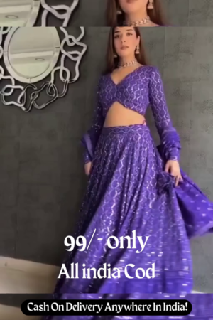 ✨ Shine On: Look dazzling in this beautiful lehenga