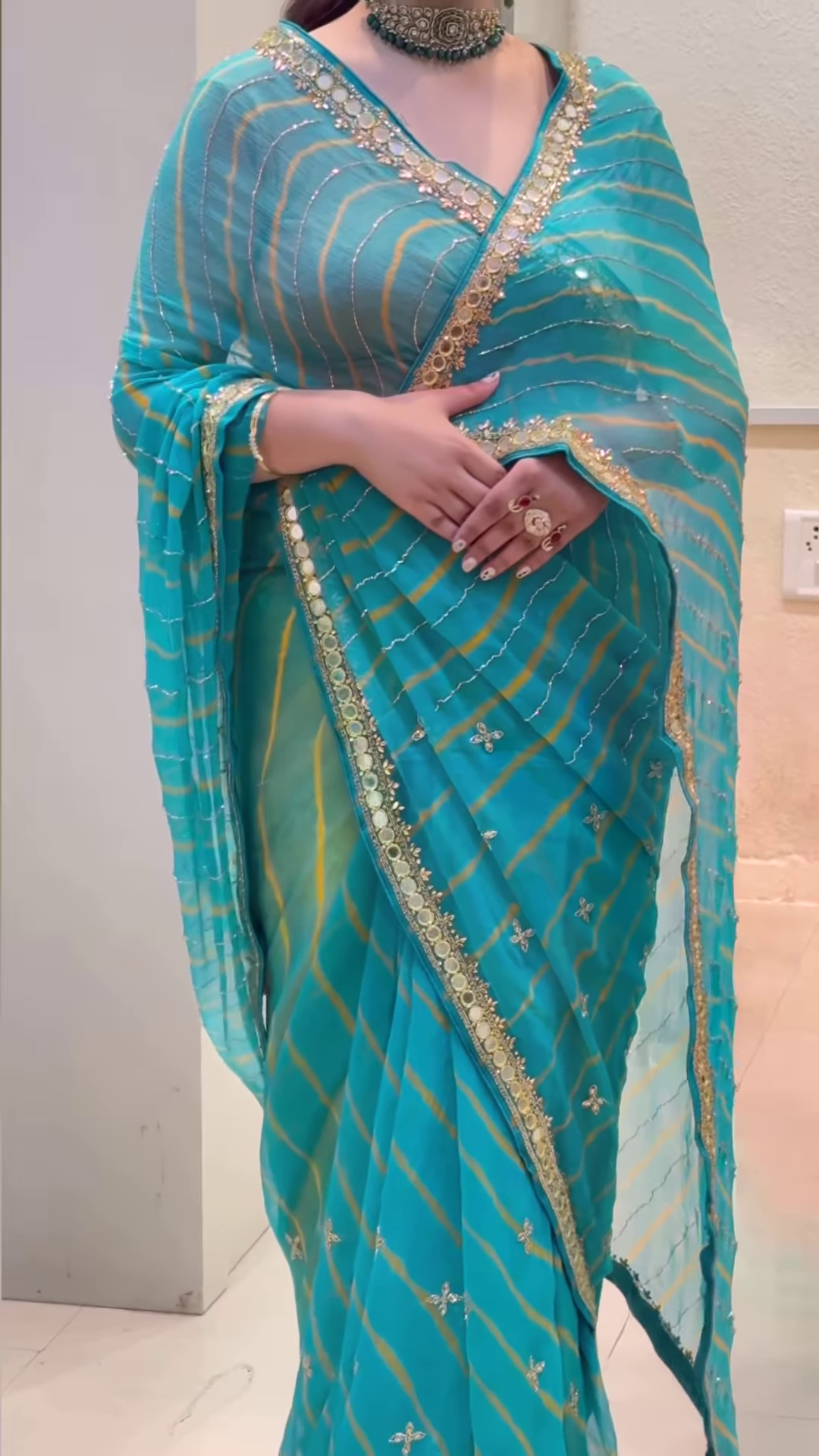 Karwa Chauth Special Saree – The Moonlight Elegance