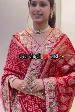 The Eternal Love Saree – Karwa Chauth Classic