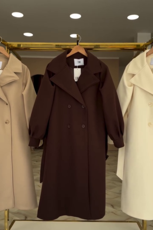 Premium Long Blazer Coat Dress for Women – Elegant Winter & Formal Wear