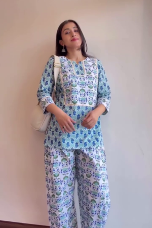 Aqua Meadow Co-Ord Set
