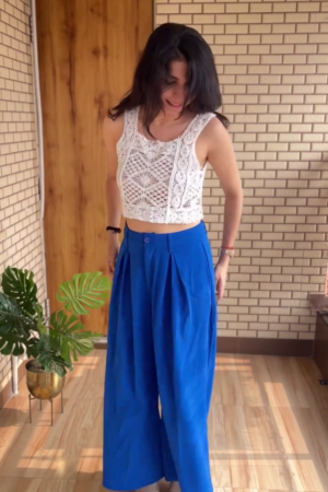 Elegant High-Waist Wide-Leg Trousers for Effortless Everyday Style